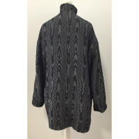 Yves Saint Laurent Giacca/Cappotto in Cotone in Grigio