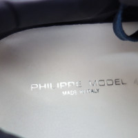 Philippe Model Sneakers Denim in Blauw