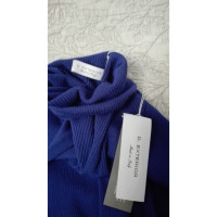 D. Exterior Knitwear Wool in Blue