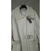 D. Exterior Giacca/Cappotto in Lana in Bianco