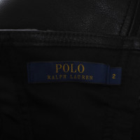 Polo Ralph Lauren Jupe en cuir noir