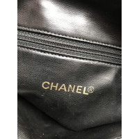 Chanel Shopper Leer in Zwart