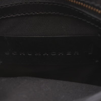 Schumacher Umhängetasche aus Leder in Schwarz