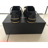 Dolce & Gabbana Sneakers Leer in Zwart