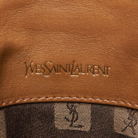 Yves Saint Laurent Clutch Bag Leather in Brown