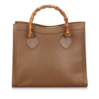 Gucci Tote bag Leer in Bruin