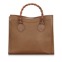 Gucci Tote bag Leer in Bruin