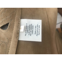 Valentino Garavani Jacket/Coat Leather in Silvery