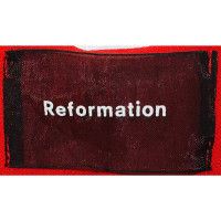 Reformation Robe en Viscose en Rouge