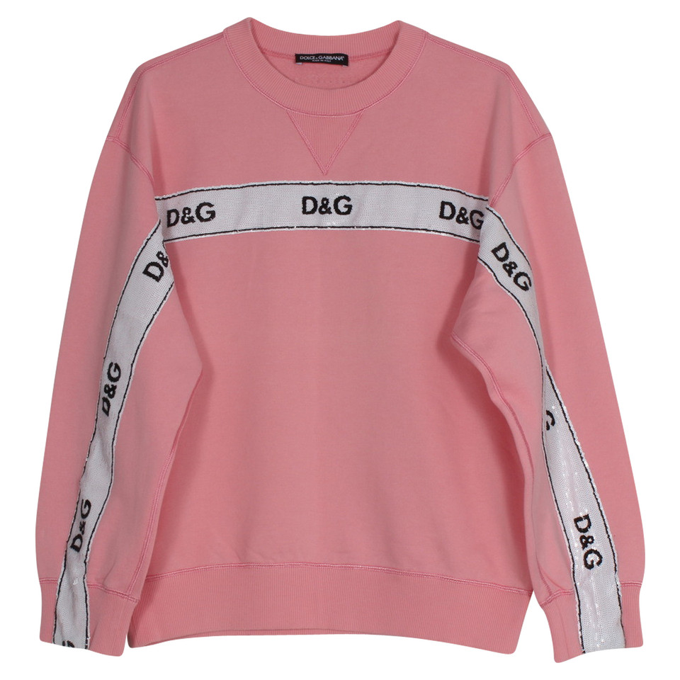 Dolce & Gabbana Tricot en Coton en Rose/pink