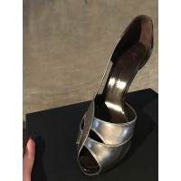 Giuseppe Zanotti Sandals Leather in Silvery