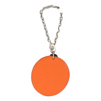 Hermès Pendentif en Cuir en Orange