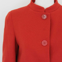 Aspesi Jacke/Mantel aus Wolle in Rot