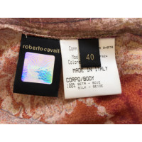 Roberto Cavalli Vest Silk in Beige