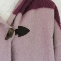Agnona Jacke/Mantel aus Wolle in Rosa / Pink