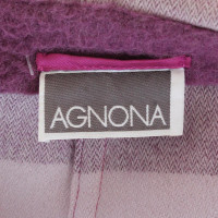 Agnona Jacke/Mantel aus Wolle in Rosa / Pink