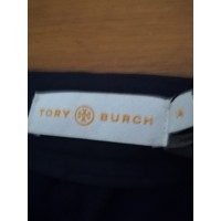 Tory Burch Paire de Pantalon en Laine en Bleu