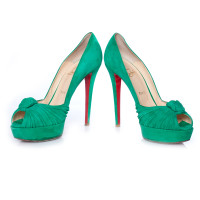 Christian Louboutin Pumps/Peeptoes Suede in Green