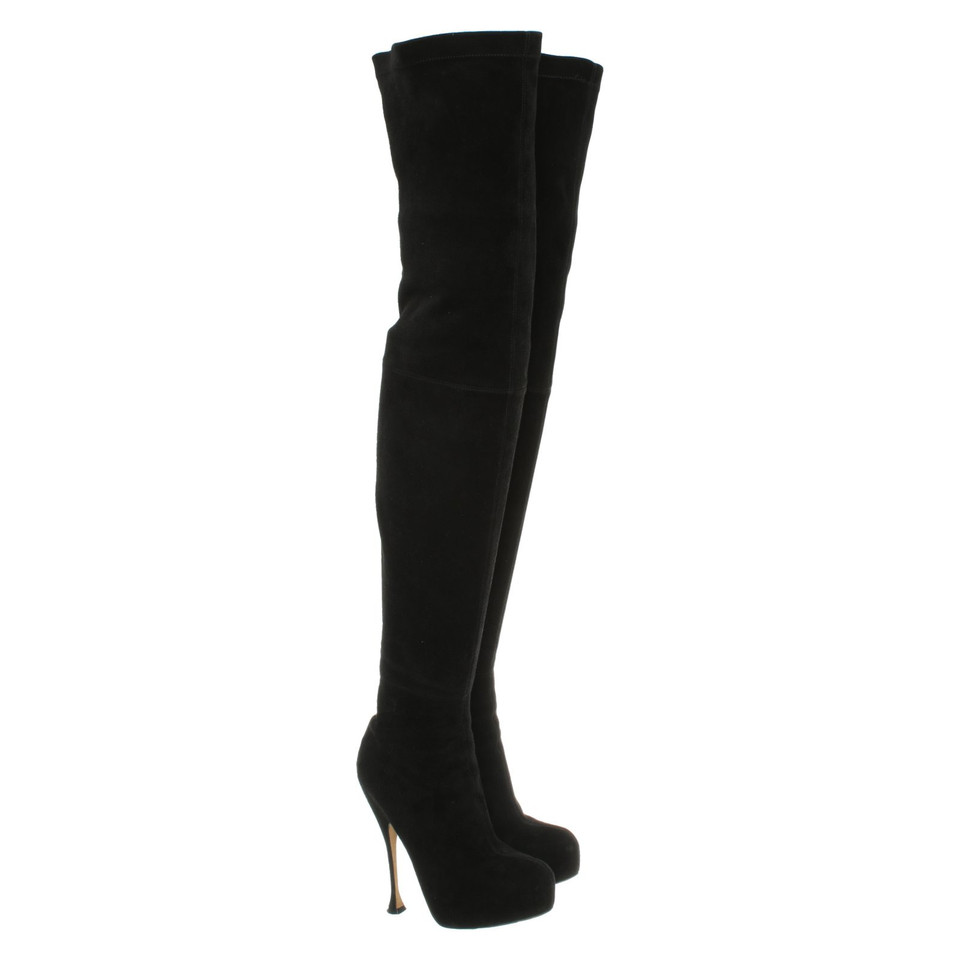Brian Atwood Boots Leather in Black