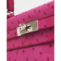 Hermès Handtas Leer in Fuchsia