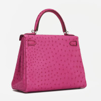 Hermès Handtas Leer in Fuchsia