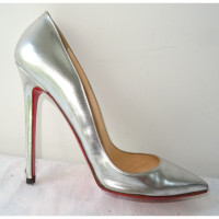 Christian Louboutin Pumps/Peeptoes Leather in Silvery
