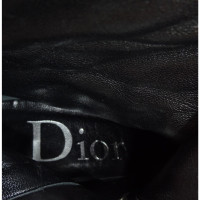 Christian Dior Enkellaarzen Leer in Zwart