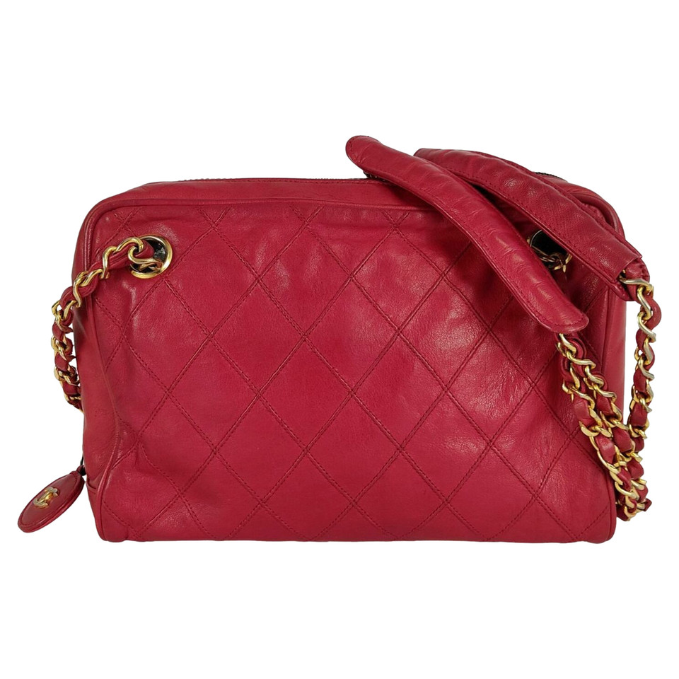Chanel Camera Bag Leather in Red