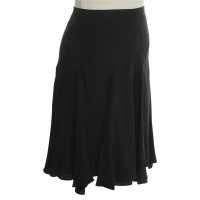 Reiss Silk skirt in black