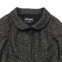 Chanel Jas/Mantel Wol in Zwart