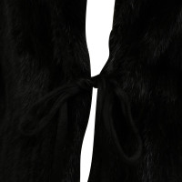 Prada Cappotto di pelliccia nero