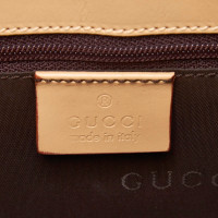 Gucci Jackie O Bag aus Leder in Beige
