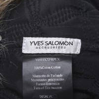 Yves Salomon Khaki cappello di pelliccia