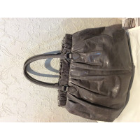 Miu Miu Shopper Leather in Grey