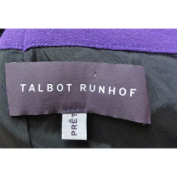Talbot Runhof Jurk Wol in Violet