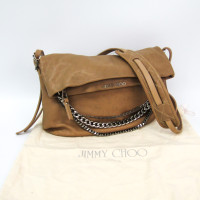 Jimmy Choo Umhängetasche aus Leder in Creme