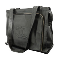 Chanel Handtasche aus Leder in Schwarz