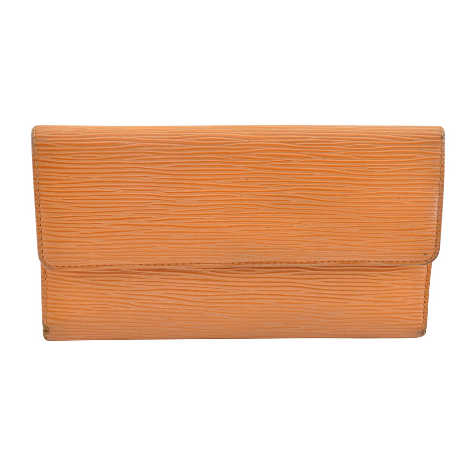 Louis Vuitton Bag/Purse Leather in Orange