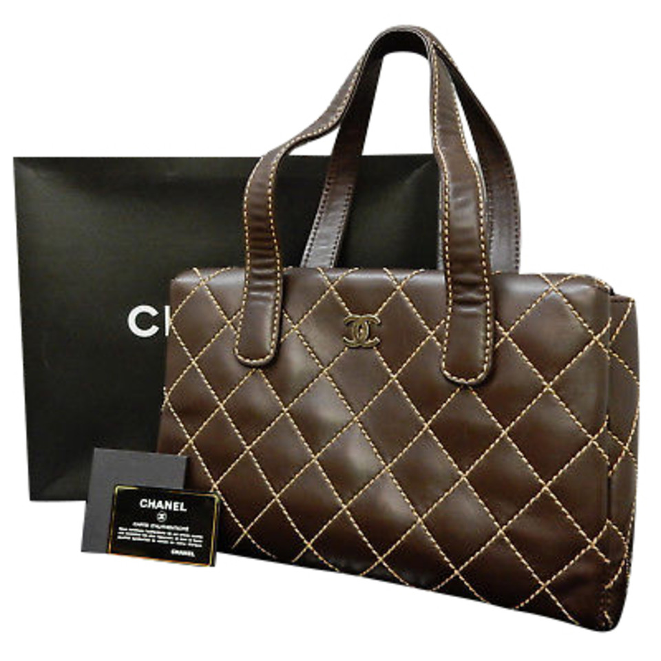 Chanel Sac à bandoulière en Cuir en Marron