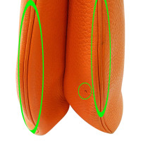 Hermès Umhängetasche aus Leder in Orange