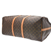 Louis Vuitton Keepall Bandouliere 60 in Tela in Marrone