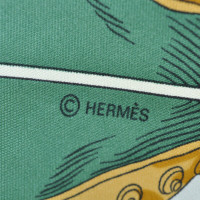 Hermès Carré 90x90 aus Seide in Grau
