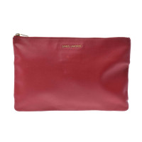 Saint Laurent Clutch aus Leder in Rot