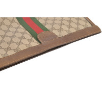 Gucci Clutch Bag Canvas in Brown