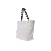 Chanel Tote Bag aus Leder in Weiß