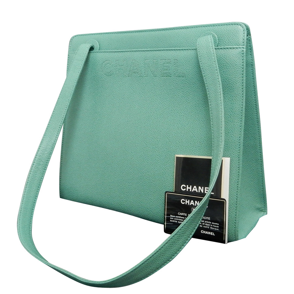 Chanel Sac à bandoulière en Cuir en Vert