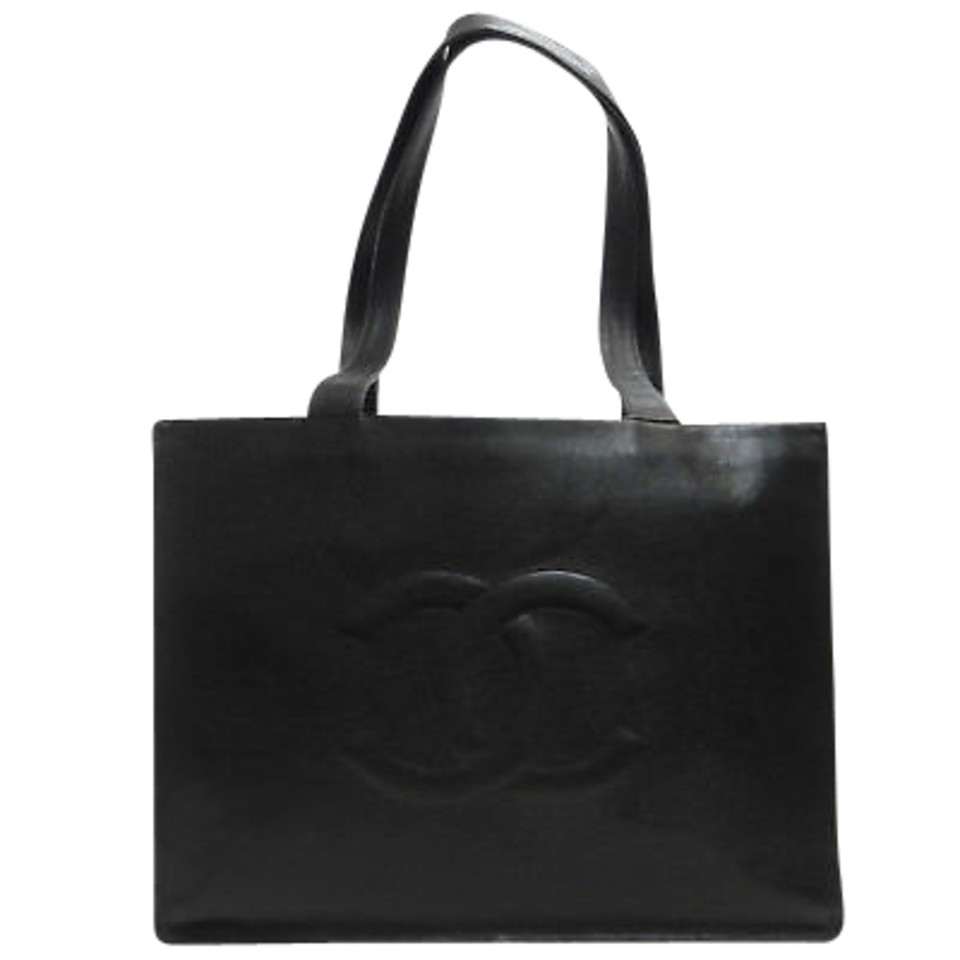 Chanel Tote Bag aus Leder in Schwarz