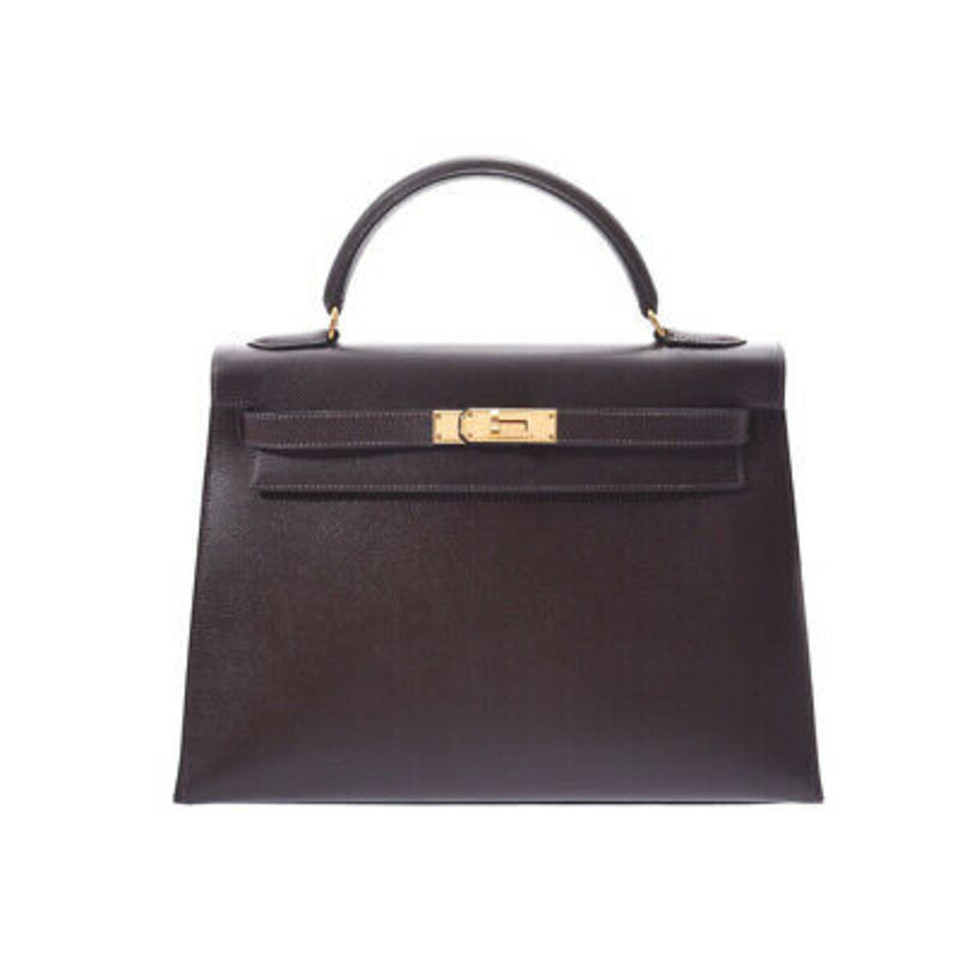 Hermès Kelly Bag 32 Leather in Violet