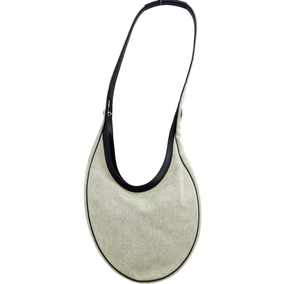 Hermès Umhängetasche aus Canvas in Grau