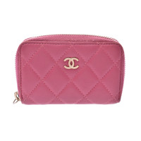 Chanel Tasje/Portemonnee Leer in Roze